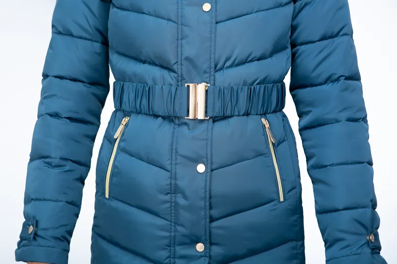 Coldstream Branxton Long Quilted Coat - Cool Slate Blue-2